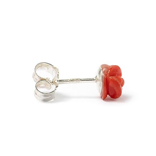 CORAL "ROSE" SHAPE EARRINGS