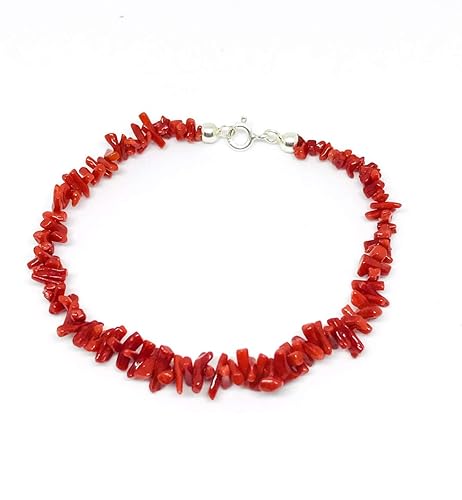 Coral fragments bracelet from the Mediterranean (Sardinian Coral) type "cupolini"